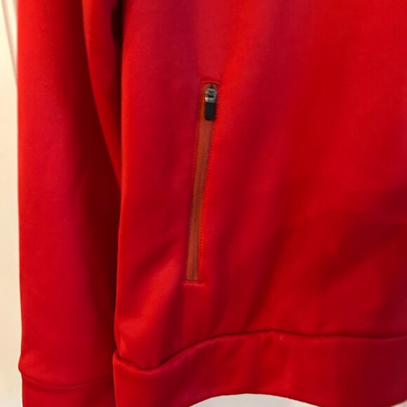 Running Man Elf Run Ladies XXL Red Zip Up Hoodie - Picture 2 of 5